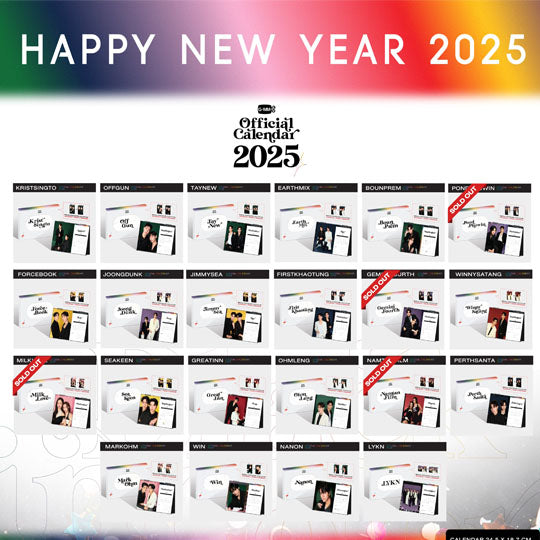 GMMTV Official Calendar 2025